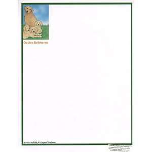  Golden Mom and Pups Stationery   20 Sheets Everything 