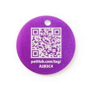  PetHub Smartphone ID Tag (Small/Purple)