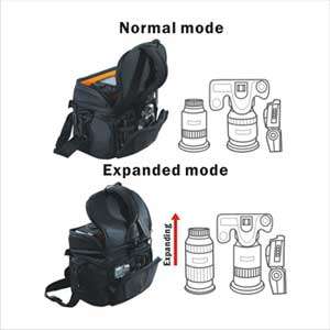  Vanguard Up rise 22 Zoom Expandable Camera Bag (Black 