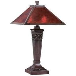  Branson Aged Bronze with Mica Shade Table Lamp