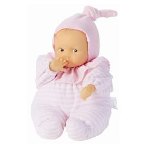  Corlolle Babipouce Light Skinned Baby Doll in Pink Striped 
