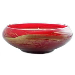  Northern Lights Candles Esque Polished Bowl   8 Cranberry 