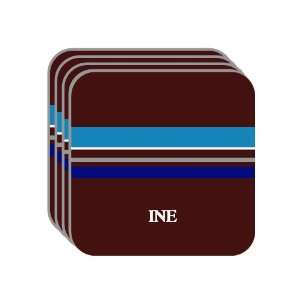  Personal Name Gift   INE Set of 4 Mini Mousepad Coasters 