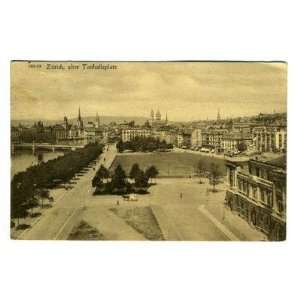    Zurich Switzerland Tonhalle Platz Postcard 1900s 