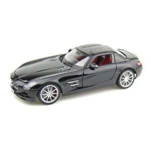  Mercedes Benz SLS AMG Gullwing 1/18 Black Toys & Games