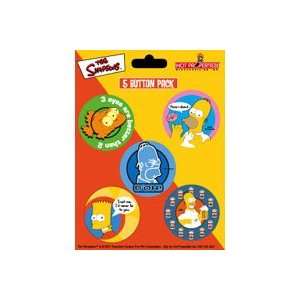  Simpsons Five Button Pack 