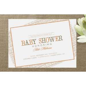 Cross Hatching Baby Shower Invitations Health & Personal 