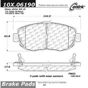  Axxis, 109.06190, Ultimate Brake Pads Automotive