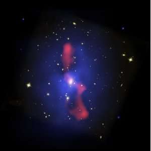   Composite Image of Galaxy Cluster MS 0735   24 X 24 