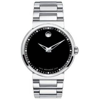 Movado Mens 0606433 Dura Tungsten Carbide Black Round Dial Watch