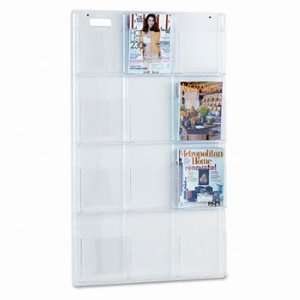 New Safco 5602CL   Reveal Clear Literature Displays, 12 Compartments 