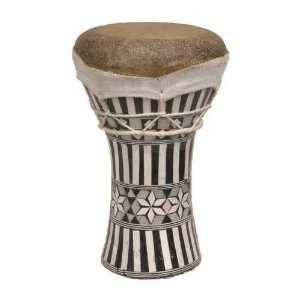  Doumbek, Ceramic, 5x8, Inlaid Musical Instruments
