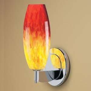  Bruck 100116ch yellow & red chrome Ciro Sconce