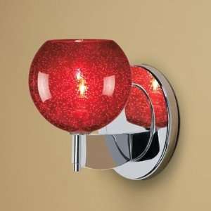 Bruck 100917ch red chrome Bobo Sconce Red
