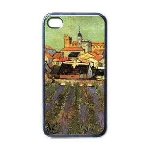 View Of Saintes Maries By Vincent Van Gogh Black Iphone 4   Iphone 4s 