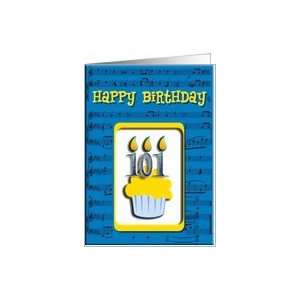  101st Birthday Cupcake Invitation Card Toys & Games