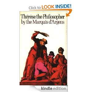 Therese the Philosopher Marquis dArgens  Kindle Store