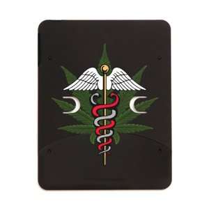   iPad 5 in 1 Case Matte Black Medical Marijuana Symbol 