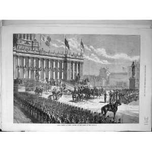    1872 Prince Arthur Leeds Townhall Procession Royal