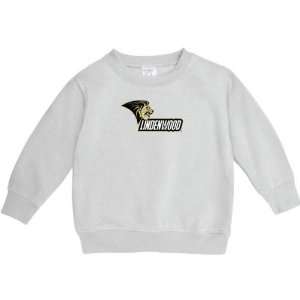  Lindenwood Lions White Toddler Logo Crewneck Sweatshirt 