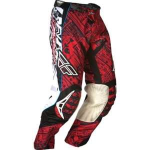   Evolution Mens MX Motorcycle Pants   Red/Black / Size 28S Automotive