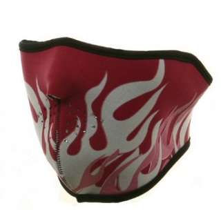  Neoprene Half Face Mask   Pink Flame W11S25D Clothing