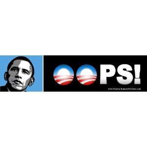   Obama Bumper Stickers   Opps Bumper Sticker Decal 