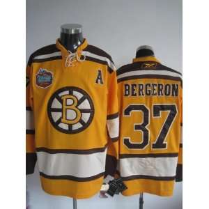   #37 Yellow NHL Boston Bruins Hockey Jersey Sz54
