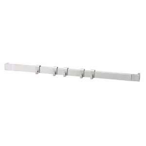   Wall Rail with 5 Movable Hooks, 40 cm/ 15.5 Inches