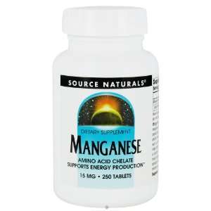 Manganese Chelate 15mg   250   Tablet Health & Personal 