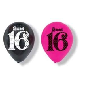    Super Stylish Sweet 16 Latex Balloons