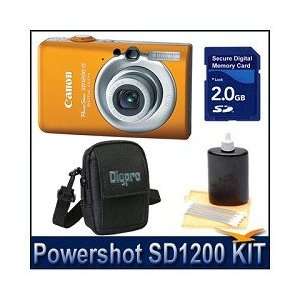  SD1200 Orange 10 Megapixels Digital Camera, 3x Zoom Lens, 6.2 mm, 18 