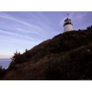 The Historic 1825 Owls Head Lighthouse on Maines Penobscot Bay 