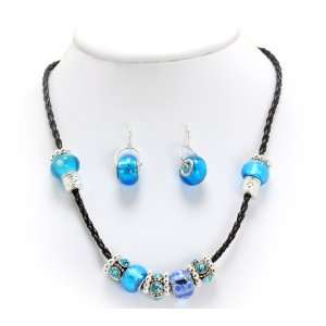 Royal Diamond Style Charm Fashion Designer Necklace and Earrings set 