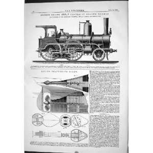  1869 EXPRESS ENGINE GREAT CENTRAL BELGIUM RAILWAY BEVIS 