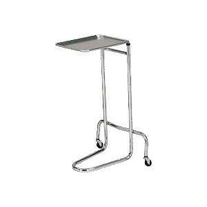 Double Post Mayo Stand, Chrome, 34 54 Adjustable Height Two Ball 
