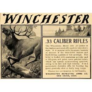  1905 Ad Winchester .33 Caliber Rifles Model 1886 Hunt 
