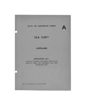  Hawker Sea Fury Aircraft Maintenance Manual Hawker Books