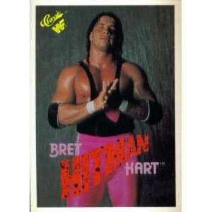 1990 Classic WWF Wrestling Card #37  Bret Hitman Hart  