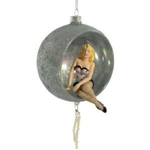  Marilyn Monroe   Silver Marilyn Christmas Ornament 