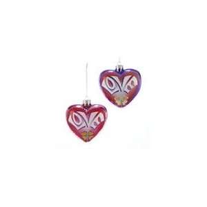   Power Noble Gems Glass Purple Heart Shaped Love Chri