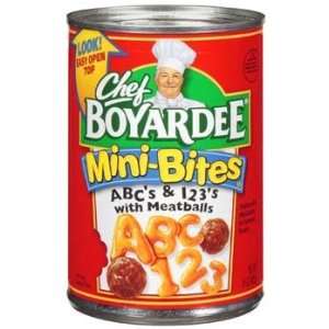 Chef Boyardee Mini Bites ABCs & 123s Pasta with Meatballs 15 oz 