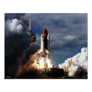  Launch of Space Shuttle STS 80 Poster