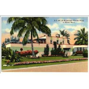  Reprint A modernistic Florida home at Miami Beach