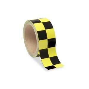  Low Vision Checkerboard Tape Yellow and Black 2 In Wide 