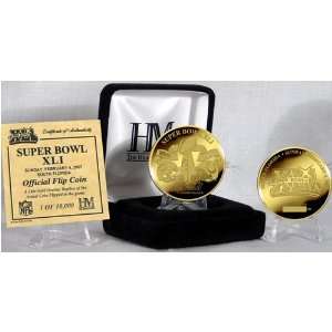  Super Bowl XLI 24kt Gold Flip Coin 