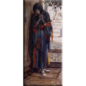  The Repentant Magdalene 7x16 Streched Canvas Art by Tissot 