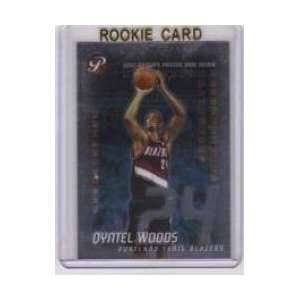 2002 03 Topps Pristine #113 Qyntel Woods R   Portlands Trail Blazers 