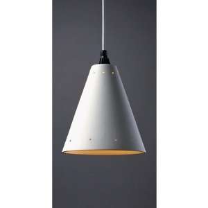 Radiance Cone Pendant with Perfs Finish Antique Gold, Cord Option 