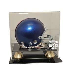  Super Bowl 46 New York Giants Champs Mini Helmet Display 